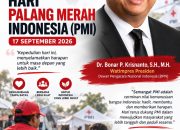 Hari PMI 2026, Dr. Bonar Ajak Masyarakat Jaga Budaya Saling Menolong