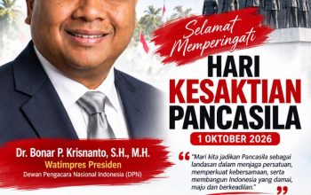 Dr. Bonar P. Krisnanto Sampaikan Pesan Persatuan di Hari Kesaktian Pancasila 2026