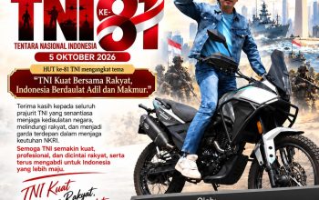 Steven Kentjana Putra Sampaikan Ucapan HUT ke-81 TNI